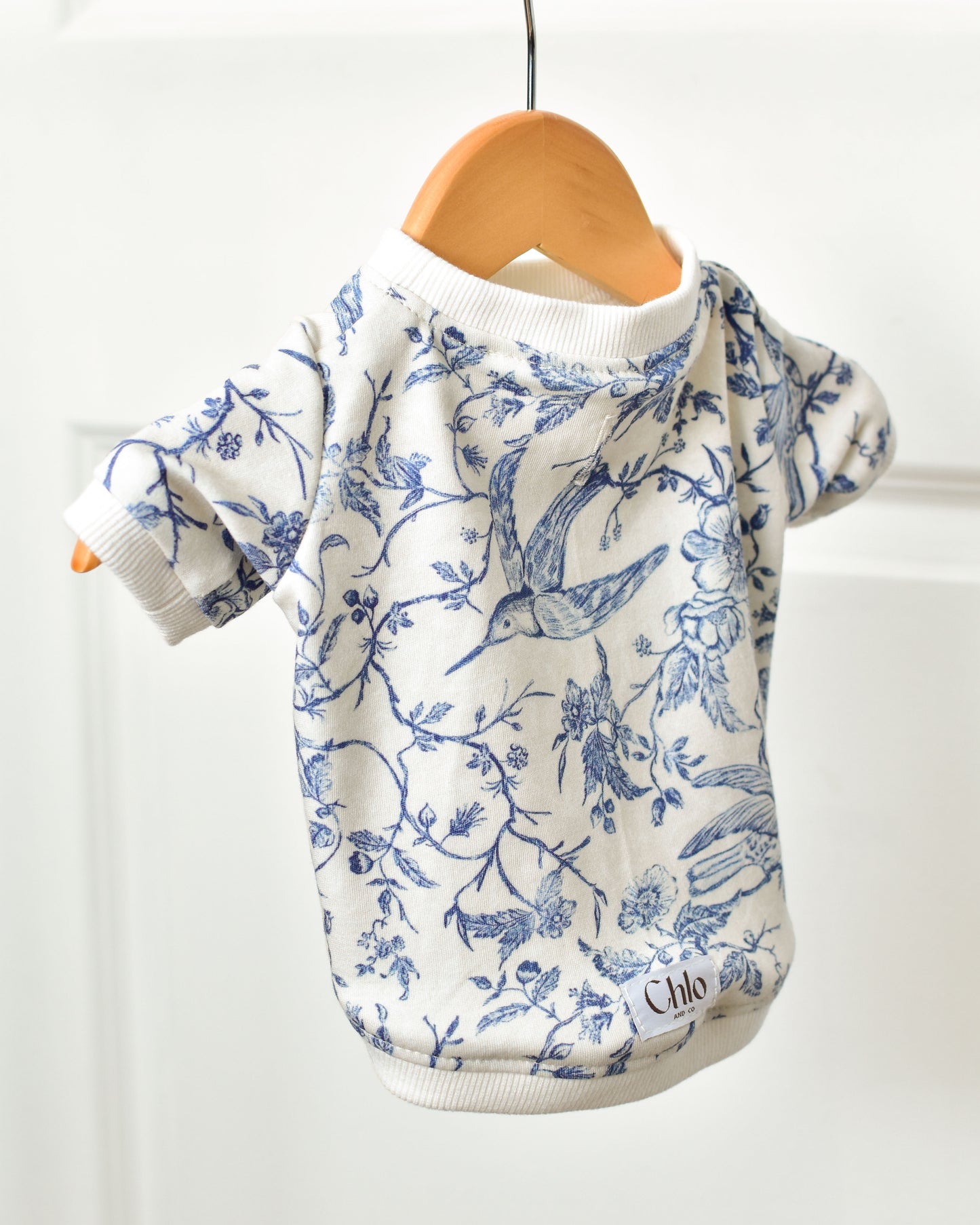 French Toile Dog Top